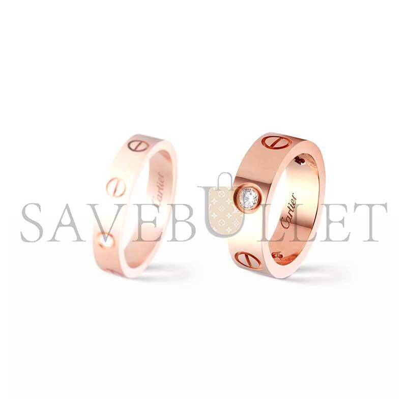 CARTIER LOVE RING, CLASSIC MODEL, 3 DIAMONDS CRB4087500